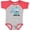 Heather and Red, variant on My Great Uncle Loves Me with Cute Sharks Boys or Girls Baby Bodysuit