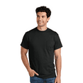 thumbnail image 3 of Gildan Short Sleeve Pocket T-Shirt - Dryblend, Men Crewneck Classic Fit Tee, Black, S, 3 of 5