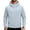 Light Blue, variant on Men's Hooded Softshell Jacket Full Zip Multi Pockets Windproof Casual Outer Coat
