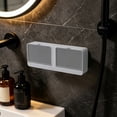 thumbnail image 4 of Bathroom Laundry Soap Box Dormitory Soap Box Wall-Mounted Double-Compartment Drainable Soap Box With Renovate Lid No Drilling Required, 4 of 6