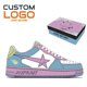 thumbnail image 1 of Gran oferta de marcas de tendencia de moda, zapatos cómodos informales de cuero personalizados para hombres, zapatillas de deporte personalizadas con suela gruesa Retro para caminar, bapes, 1 of 3