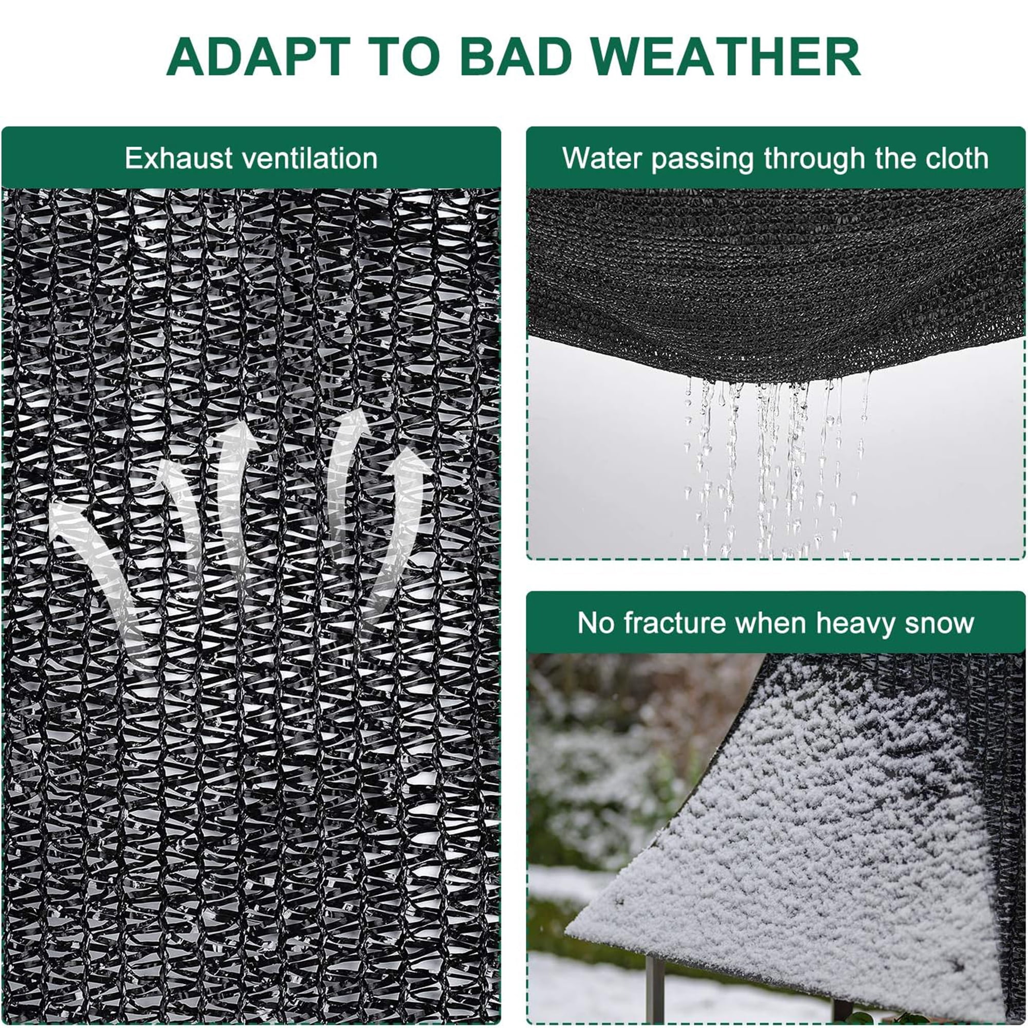 Shade Cloth,Hengu 1 Pack 6x50FT Sun Shade Net with Grommets,70% Shade Sail Canopy for Garden,Greenhouse,Plants and Patio Sunshade