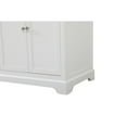 thumbnail image 4 of Elegant Decor Franklin 72" Aluminum MDF Double Bathroom Vanity in White, 4 of 15