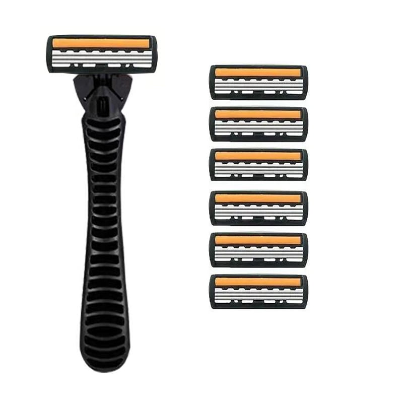 3-layer Stainless Steel Blade Men Razor Washable For Travel For Home Shaver Manual Shave Razors For Daily Face Care