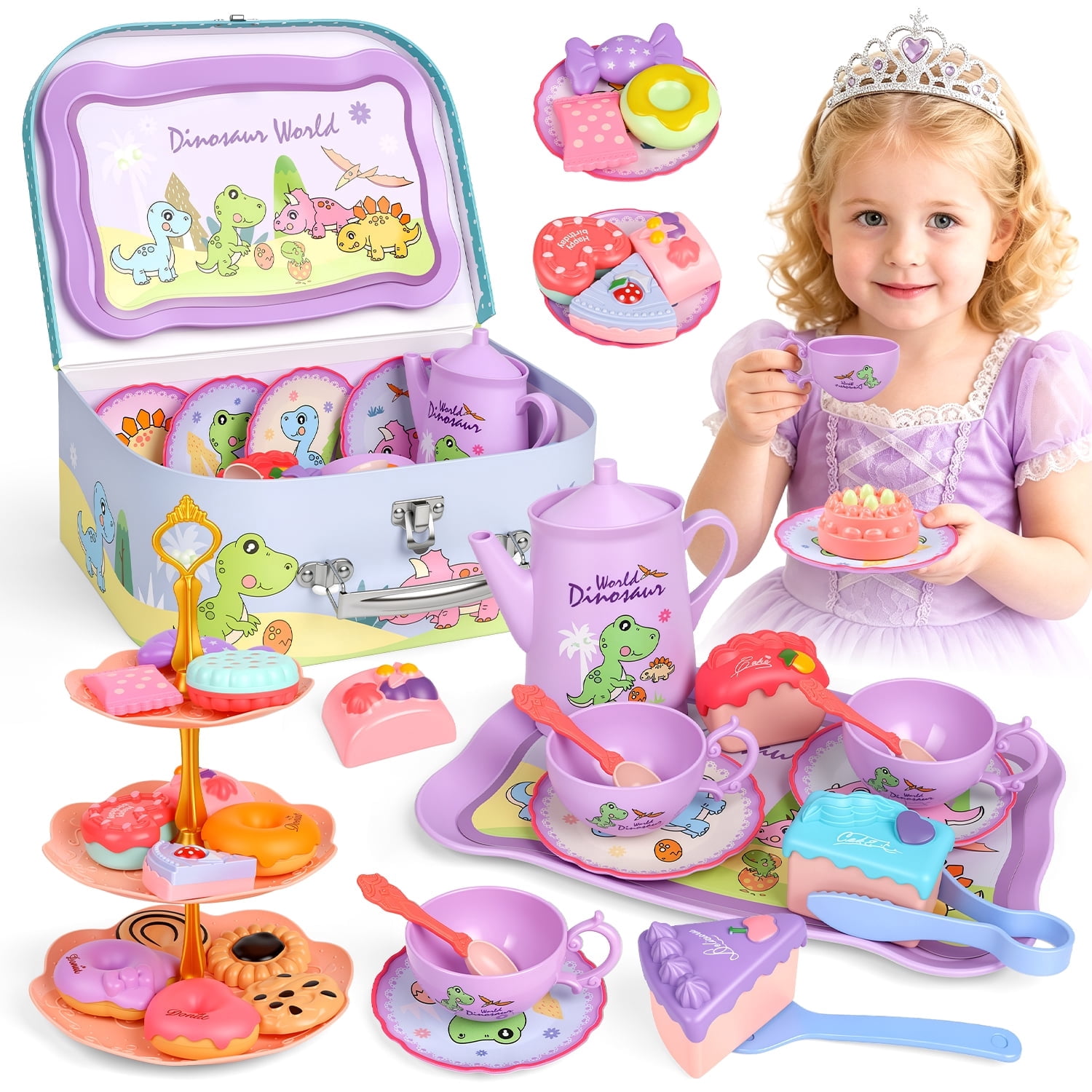 HopeRock Princess Toys for Girl Ages 3 4 5 6 Years, Cute Pink
