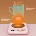 thumbnail image 3 of Heating Coaster Electric Coffee Cup Warmer Digital Display Intelligent Temperature Control Automatic Power-Off Mug Heater, 3 of 7