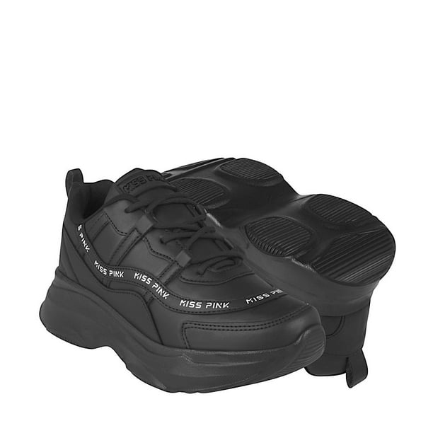 TENIS CASUALES DAMA MISS PINK 526542 SIMIPIEL NEGRO Miss Pink 526542