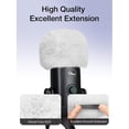 thumbnail image 3 of xianyou-Pop Filter for Blue Yeti Microphone, Furry Mic Windscreen Cover Compatible with AM8, SoloCast, Yeti Pro/Nano, Razer Mini, Razer X, Razer Seiren V2 Pro USB Microphone (White), 3 of 4