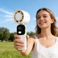 thumbnail image 3 of Handheld Mini Fan with Digital Display, USB Rechargeable Portable Battery Fan for Travel and Outdoor, 100 Speed Settings, Compact Fan, 1 Pack, 3 of 8