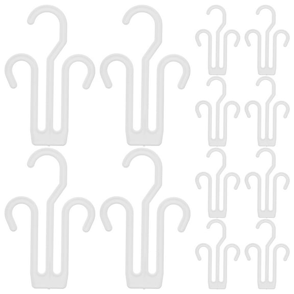 Soimiss White PP Shoe Hangers for Home Storage and Organization 20Pcs