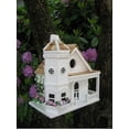 thumbnail image 2 of CC Outdoor Living 10" White and Brown Victorian Manor Outdoor Garden Bird House, 2 of 2