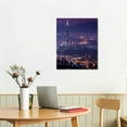 thumbnail image 2 of JEUXUS South Korea Seoul Night Travel Poster Canvas Wall Art Decor Print 16x20 inch 12\x16\, 2 of 4