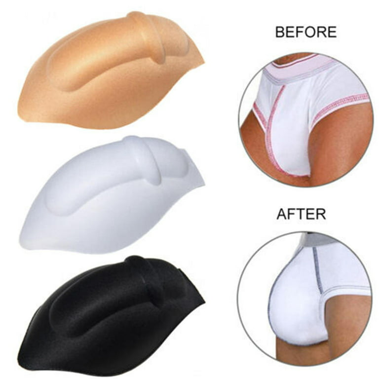 Mens Bulge Package Enhancer Cup Pouch Sponge Pad Insert for
