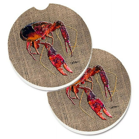Crawfish Set of 2 Cup Holder Car Coaster