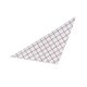 thumbnail image 1 of Greeniant Bufanda de baba para 4 estaciones, plegable, de algodón suave, elegante, reutilizable, ajustable, toalla Triangular para mascotas, para cuello Ropa para mascotas Tela escocesa blanca Greeniant PT003844-01, 1 of 6