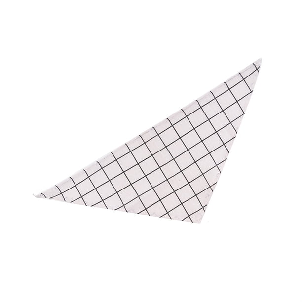 Greeniant Bufanda de baba para 4 estaciones, plegable, de algodón suave, elegante, reutilizable, ajustable, toalla Triangular para mascotas, para cuello Ropa para mascotas Tela escocesa blanca Greeniant PT003844-01