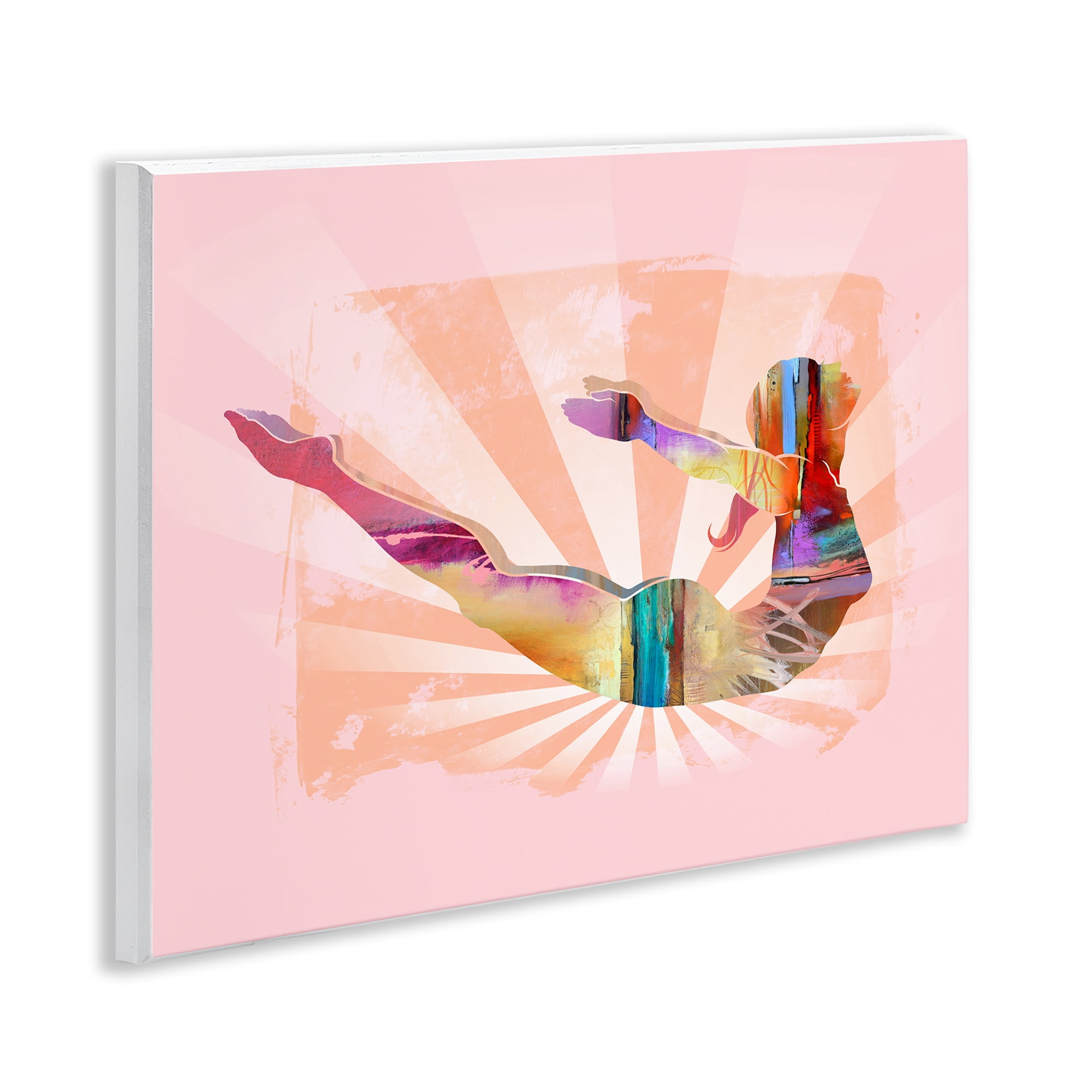 Stupell Industries Abstract Mindfulness Exercise People Painting Unframed Art Print Wall Art, 14 x 11