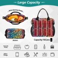 thumbnail image 2 of FORMRS Insulated Lunch Bag for Work School Unisex Large Capacity Cooler with Shoulder Strap, Colorful Dragon Scales Pattern, 2 of 6