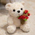 thumbnail image 2 of Leodye 1PCS Rose Teddy Bear Doll Adorable Giftable Home Decor Girlfriend Birthday Valentine’s Day Gift -6.69IN, 2 of 6