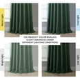 thumbnail image 5 of Key Green Faux Linen Extra Wide Room Darkening Curtain (1 Panel), Key Green, 100W X 84L, 5 of 12
