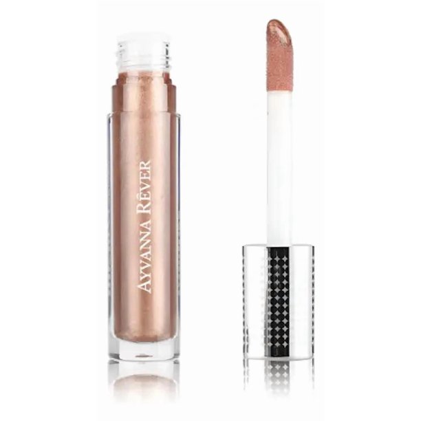 Lip Gloss Brillante Ayvanna Rêver Efecto Volumen Nacarado dorado oscuro
