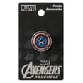 thumbnail image 1 of Lapel Pin - Captain America Shield Pewter Colored New Licensed 68249, 1 of 2