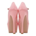 thumbnail image 3 of FSJ Women Elegant High Platform Buckle Ankle Strap Pumps Pointed Closed Toe Stiletto High Heel Sexy Party Wedding Dress Shoes Size 6.5 Pink, 3 of 3