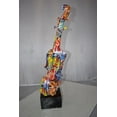 thumbnail image 4 of Nifao Artistic Graffiti Violin Resin Statue Mounted on a Base – Resin Statue, Music Art Decor, 9"L x 10"W x 26"H, 4 of 13