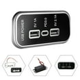 thumbnail image 5 of PrePat Car Charger Dual USB PD Type-C Adapter Power Socket Fast Charging Panel Mount, 5 of 12