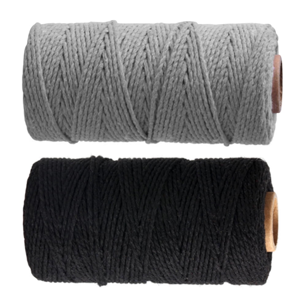 3/100M Leather Beading Thread Flat Suede Waxed Cotton Cord Wire Macrame String 