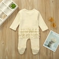 thumbnail image 4 of Xingqing Newborn Baby Boy Girl Footie Pajamas Ruffle Romper One Piece Jumpsuit Clothes, 4 of 7