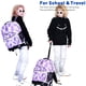 thumbnail image 2 of J World Sunrise - Mochila rodante para niños y niñas Bolsa de libros con ruedas para la escuela, Negro -, 45.72cm, Sunrise - Mochila rodante para niños y adolescentes. Bolsa de libros con ruedas, 2 of 5