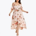 thumbnail image 4 of New Casual Fashion Printed Dress for Women Summer Flower Print Plus Size Dress Loose Fit Female Sling Dresses, 4 of 9