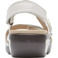 thumbnail image 3 of Women's Aravon Katherine Adjustable Strap Sandal White Leather 6 2E, 3 of 5