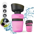 thumbnail image 5 of Pet Water Bottle, Collapsible Travel Dog Water Dispenser With Bowl, Leash Loop For Outdoor Hiking Camping, Portable Pet Water Container For Dogs Cats, 1 Unit, 5 of 5