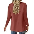 thumbnail image 4 of Bovxnpu Womens Casual Blazer Jacket Business Casual Outfits for Work, Long Sleeve Open Front Work Office Blazer Lapel Button Jacket, Women's Fashion Solid Button Suit Coat Casual Jacket XXXL, 4 of 7