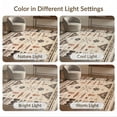 thumbnail image 7 of ODIKA Beige Spotted Cow Striped Boho Southwestern Distressed Border for Entryway, Kitchen, Mudroom, Stain Resistant Flatwoven, 7 of 7