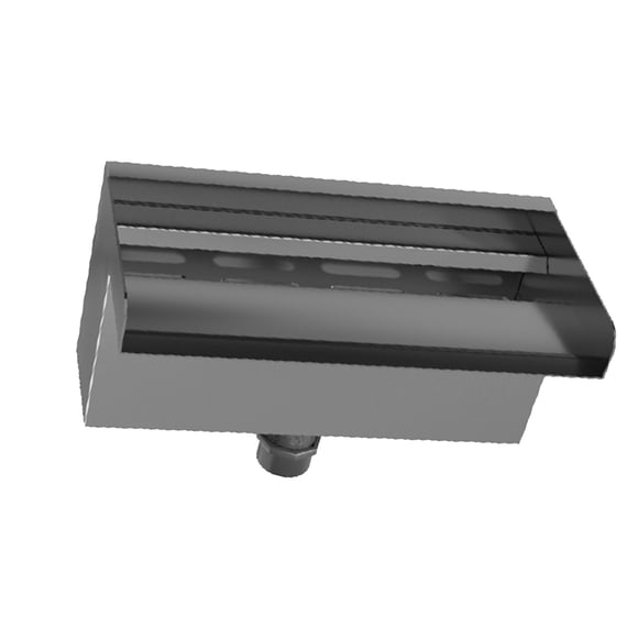 304 Stainless Steel Pool Fountain Waterfall Spillway Easy Install Widened Water Outlet for Outdoor Fountain Spillway Swimming Pools Fountains Fish Ponds Spa with