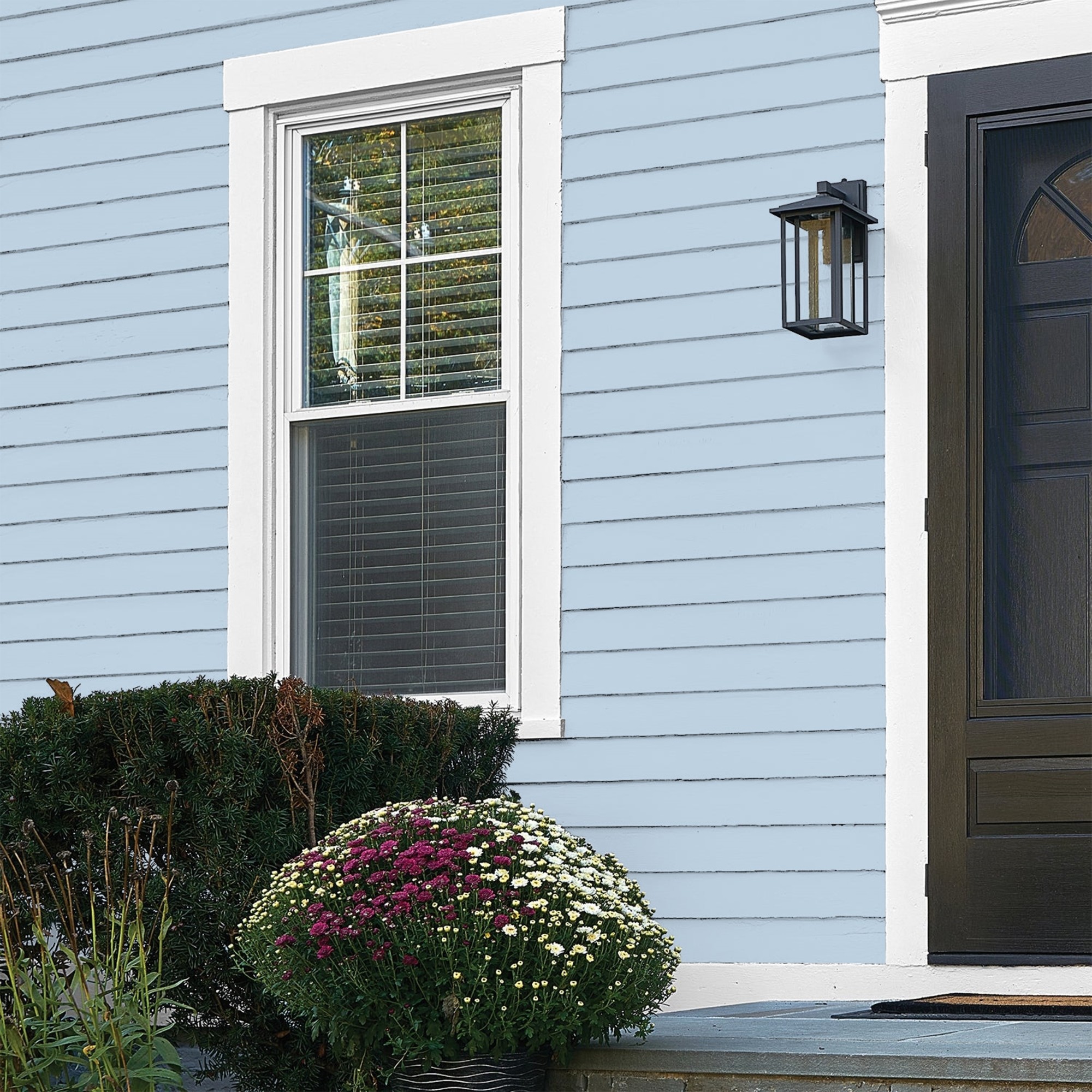 Glidden Fundamentals C'est La Vie / Blue, Flat Exterior Paint, 5 Gallon