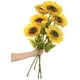 thumbnail image 2 of Girasoles artificiales de seda 6 piezas de tallo largo de girasoles falsos ramo de girasoles grandes, decoración para el hogar, hotel, oficina, boda, fiesta, jardín, etc. Ofspeizc CZJJ-HQ14, 2 of 7