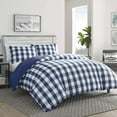 thumbnail image 2 of Eddie Bauer Lakehouse Plaid 3-Piece Reversible King Duvet Set in Blue, 2 of 6