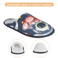 thumbnail image 3 of Balery Astronaut And Space Pantuflas de Casa de Felpa Silenciosas con Diseño Estampado, Zapatillas Cómodas Antideslizantes de Algodón para Interior-Large, 3 of 8