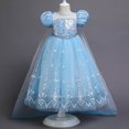 thumbnail image 3 of Vestido De Fiesta Para Bebés Niñas Ropa De Cumpleaños Cenicienta Princesa Cosplay Elsa Frozen Halloween Disfraz 13259, 3 of 4