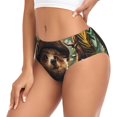thumbnail image 2 of Fotbe Jungle Hat Bear Calzones Estampados para Mujer – Ropa Interior de Algodón, Cómoda, Suave y Elástica-3X-Large, 2 of 6