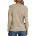thumbnail image 4 of MexChoioe Womens Long Sleeve Tops Basic Tees Summer Outfits Early Fall Fashion Tunic Dressy Casual Blouses Trendy Sweatshirt for Women, 4 of 7