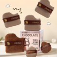 thumbnail image 2 of Chocolate Powder Puff Concave Convex Aircushion Flocking Powder Puff, 2 of 5