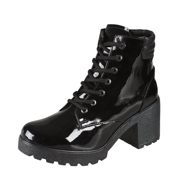 Botin Para Mujer CASTALIA Negro Charol 455-44 CASTALIA 455-44