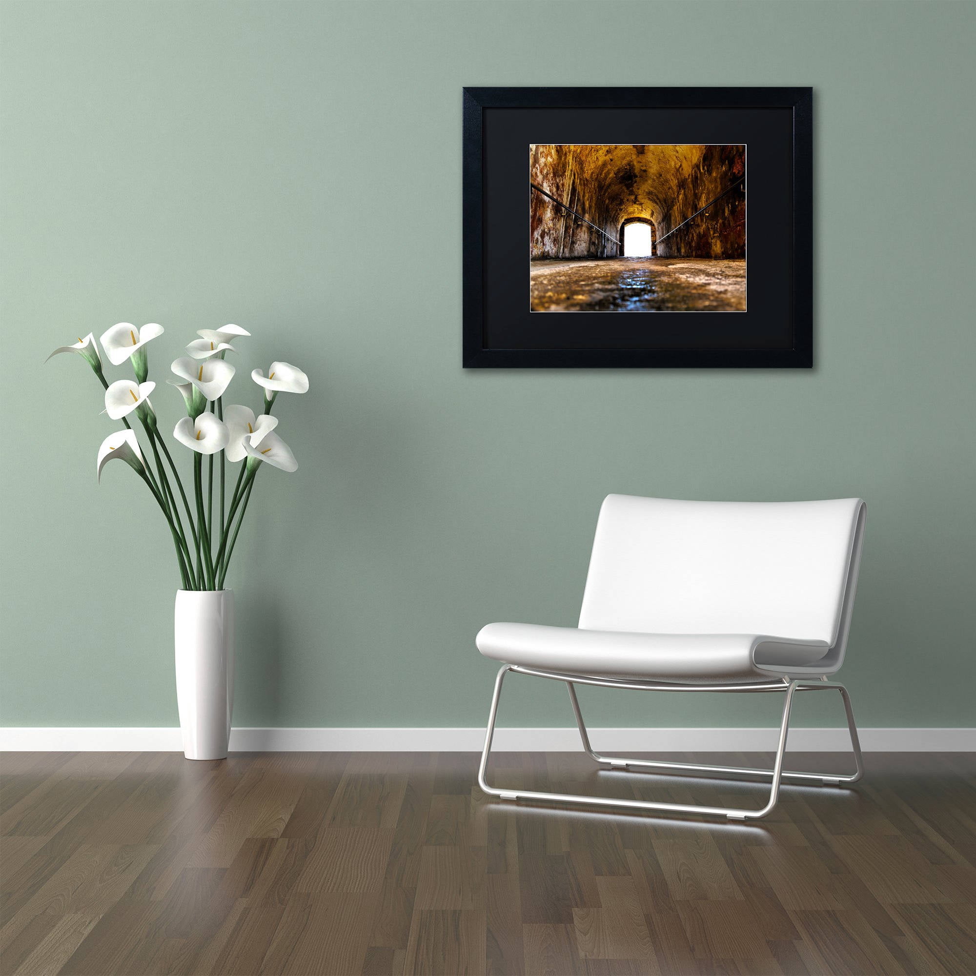 Trademark Fine Art "Castillo de San Felipe del Morro 13" Canvas Art by CATeyes, Black Matte, Black Frame