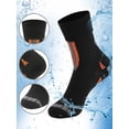 thumbnail image 4 of RANDY SUN Waterproof Breathable Socks, Women's Trail Gaiters for Hiking Skiing Outdoor Camping Socks 1 Pair Medium Black- Orange, 4 of 7