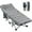 Gris, variante sur Slsy Lit Pliant TG avec Matelas de 3,3 Pouces, Lits de Camp Pliants 75 Pouces* 28 Pouces avec Sac de Transport, Lit de Couchage Pliant Lit d'Appoint